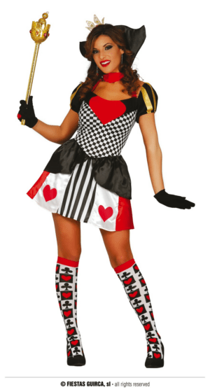 Vestito da regina cuori