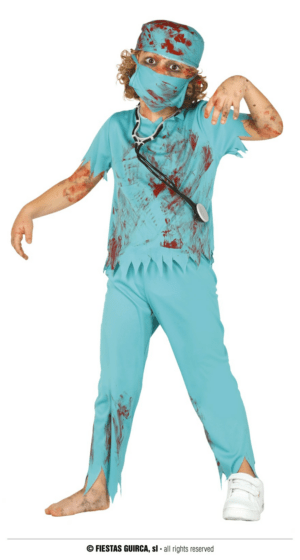 Vestito da medico zombie