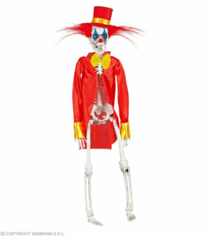 Scheletro clown horror 40 cm