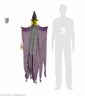 Strega con scopa 138 cm