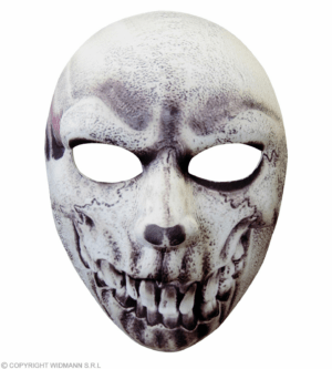 Maschera in tessuto mezzo viso teschio