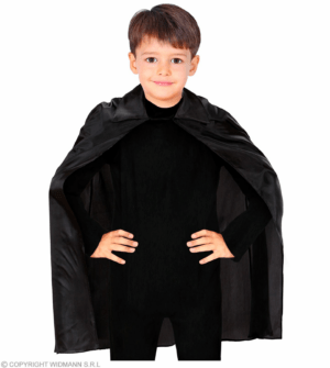 Mantello nero 100 cm misura bambino