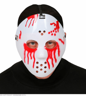 Maschera hockey insanguinata