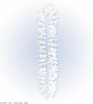 Collana hawaiana bianca