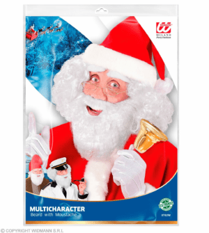 Barba con baffi babbo natale