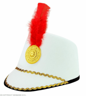 Cappello majorette bianco