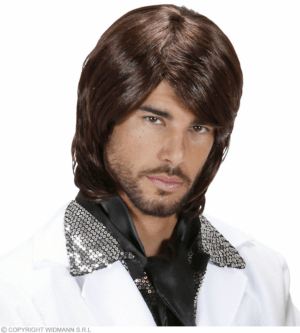 Parrucca anni 70 pop star benny