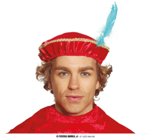Cappello paggio rosso