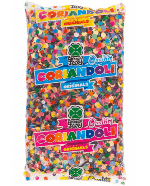 Busta coriandoli 100 grammi top quality