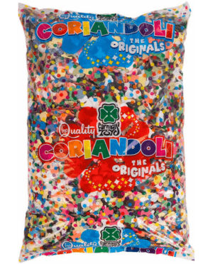 Busta maxi coriandolone multicolor 500 gr top quality