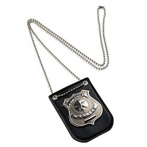 Distintivo fbi/polizia con catena