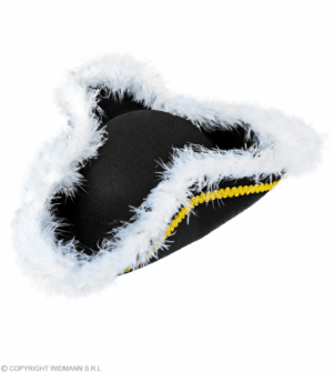 Tricorno con finitura in marabou