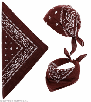 Bandana marrone 55x55 cm