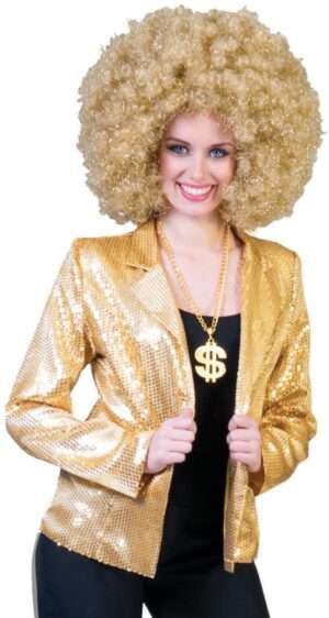 Giacca disco oro donna