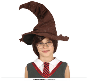Cappello da stregone o mago marrone per bambino