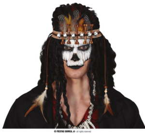 Diadema voodoo con piume