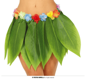 Gonna hawaiana con foglie 38cm