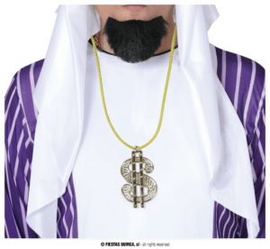 Collana a forma di $ dollaro