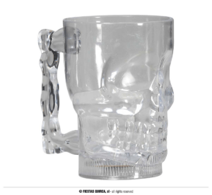 Brocca teschio con luce da 700ml 10x14 cm