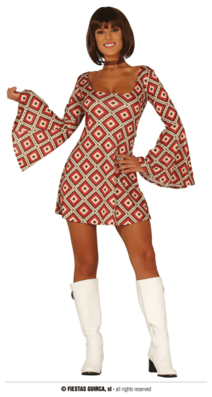 Vestito donna disco anni 70