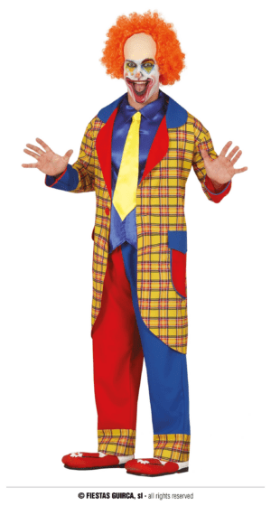 Vestito da clown colorato