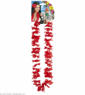 Collana hawaiana rossa