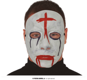 Maschera con croce in pvc