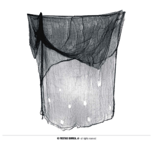 Tessuto decorativo nero 200x500cm