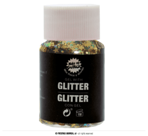 Barattolo glitter in gel oro 20gr make up trucco