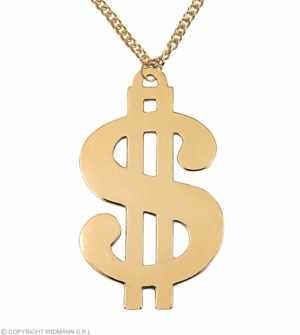Collana con simbolo del dollaro