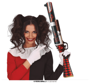 Fucile cm 65 per ragazza pericolosa harley quinn