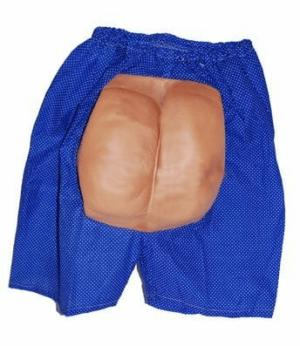 Boxer con glutei  con decoro hawaiano
