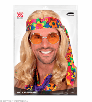 Parrucca hippie dude bionda