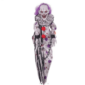 Clown sospeso 110cm con suono e movimento