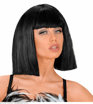 Parrucca showgirl nera