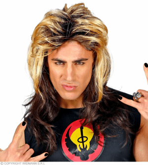 Parrucca Rocker anni 80