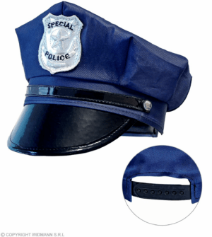 Cappello polizia regolabile misura bambino