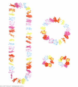 Set hawaiano multicolore
