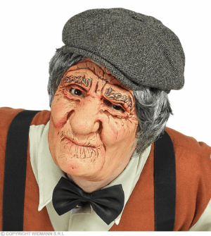 Mezza maschera da vecchio