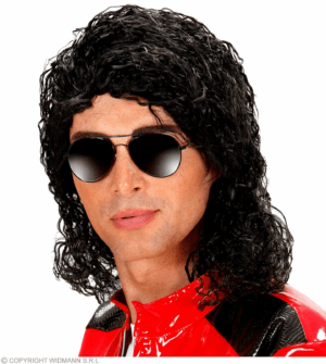 Parrucca da re del pop