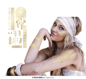 Tatuaggi hippie dorati