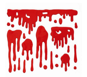 Decorazione sangue in gel per finestre
