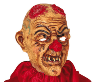 Maschera pagliaccio senza corna