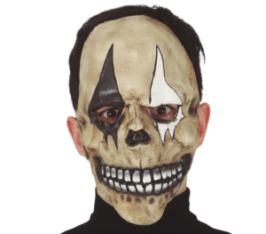 Maschera teschio arlecchino in lattice