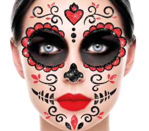 Faccia catrina glitter