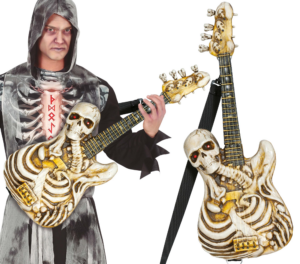 Chitarra Scheletro con Luce e Suono 58 cm