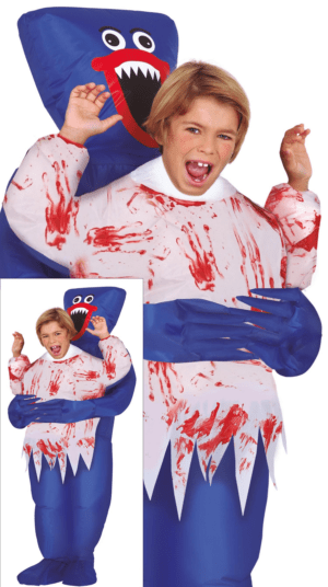 Vestito da orsacchiotto malvagio blu Monster Hugger