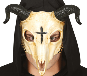 Maschera da teschio di ariete in pvc