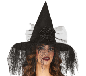 Cappello da strega con fiore