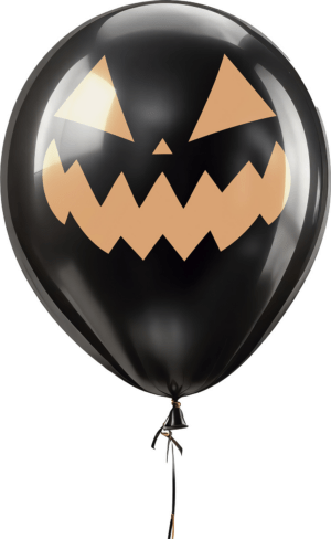 10 palloncini zucca nera da 30 cm